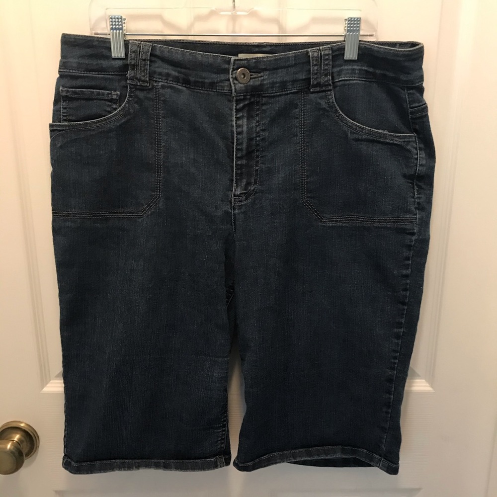 Faded Glory Bermuda Denim Jeans Shorts 16W